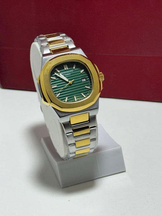 Patek Philippe Date Just | Two Tone Green  Dial